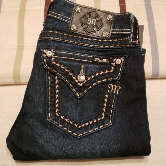 Miss Me Denim - MISS ME JS5014B89 Saddle Stitch Bootcut Jeans